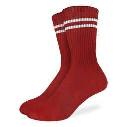 Men's Athletic Socks, Brick Red