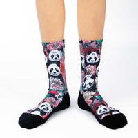 Women's Floral Pandas Socks