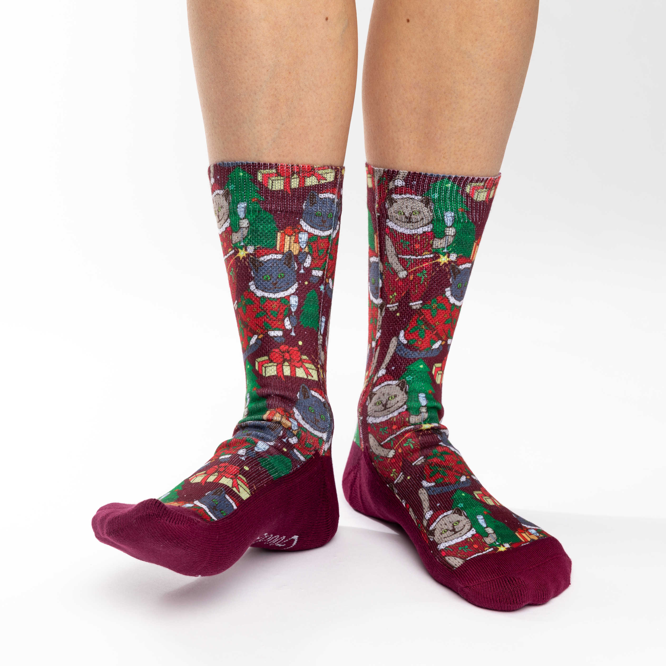 Women's Christmas Cats Socks