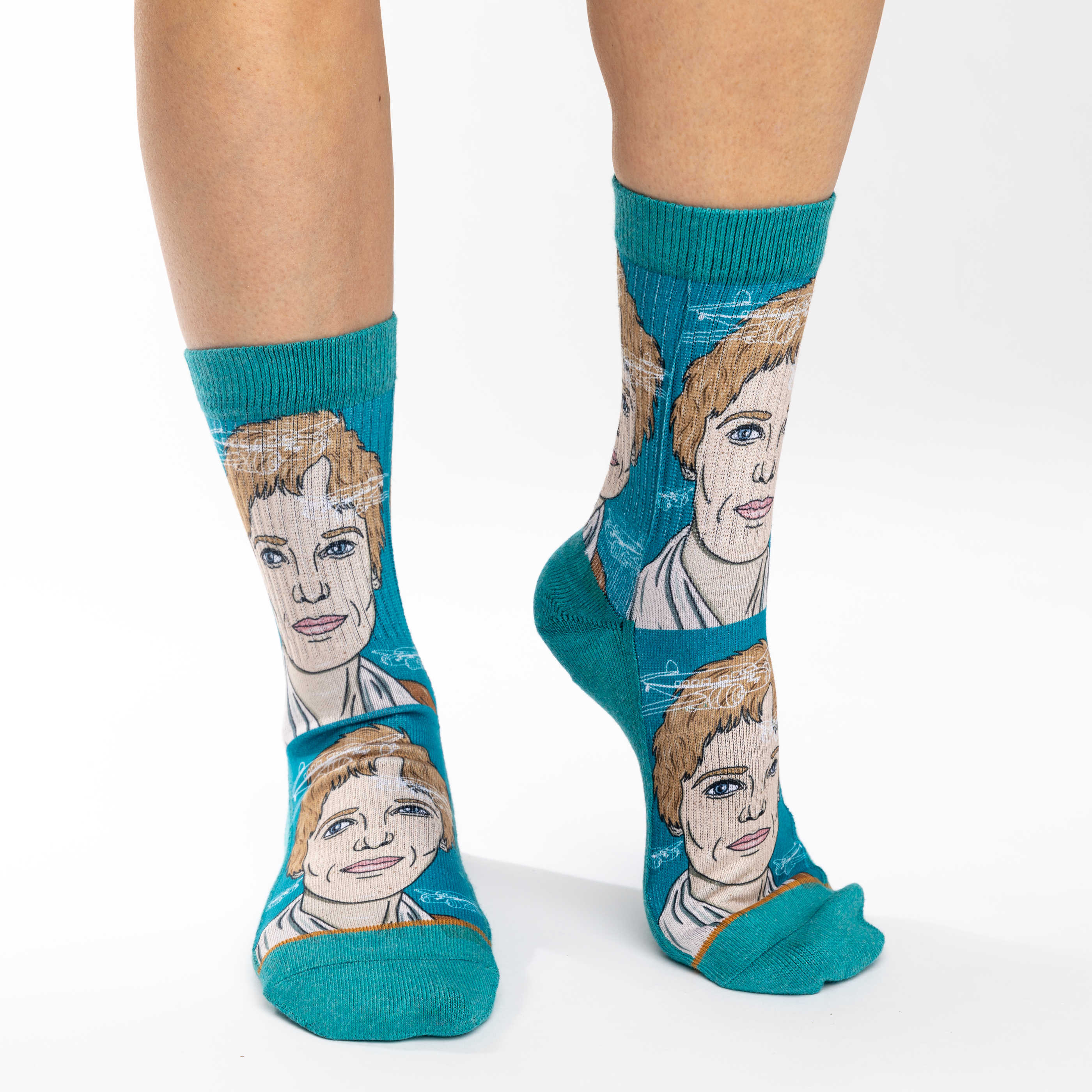Women's Amelia Earhart Portrait Socks