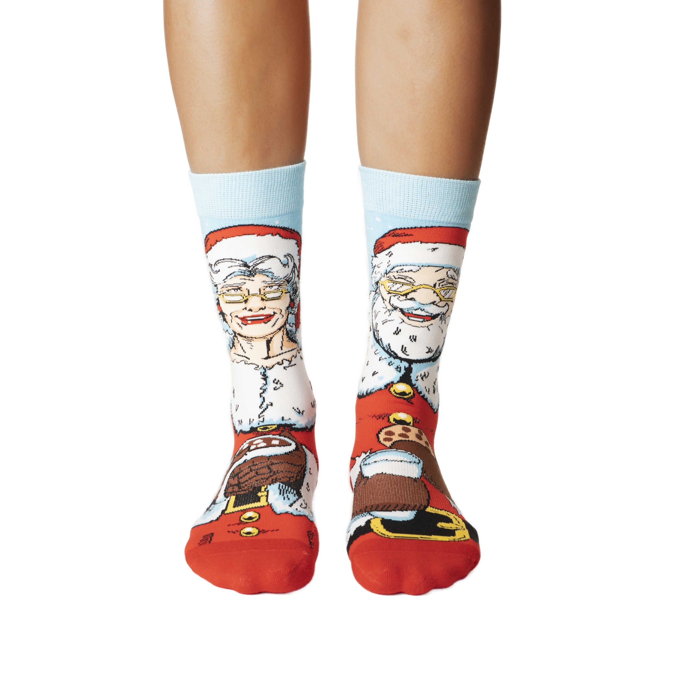 Women's Santa and Mrs. Claus Socks