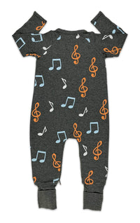 Music Notes Baby Pajamas