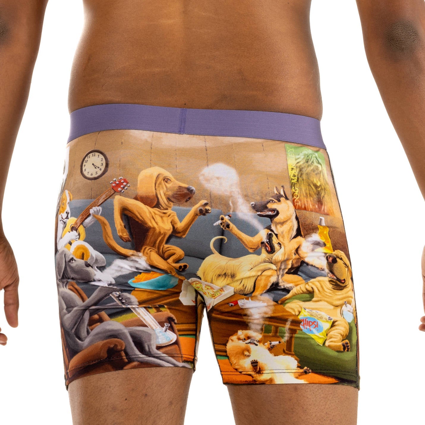 Men's Dogs Smoking Weed Underwear