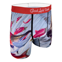 Men's Bear Catching Salmon  Underwear