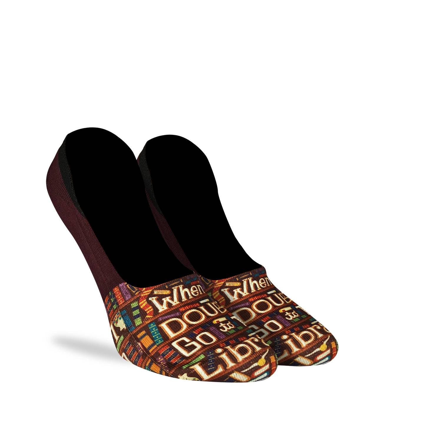 Women's Go to the Library No Show Socks